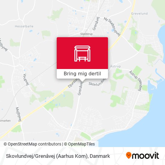 Skovlundvej / Grenåvej (Aarhus Kom) kort