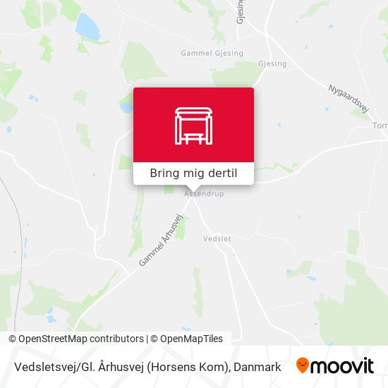 Vedsletsvej / Gl. Århusvej (Horsens Kom) kort