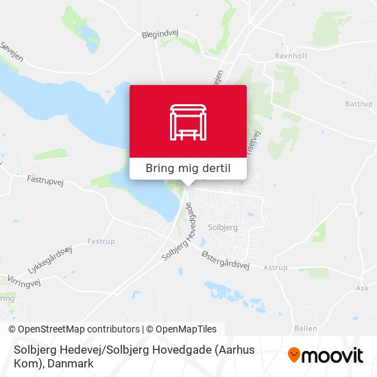 Solbjerg Hedevej / Solbjerg Hovedgade (Aarhus Kom) kort