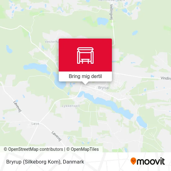 Bryrup (Silkeborg Kom) kort