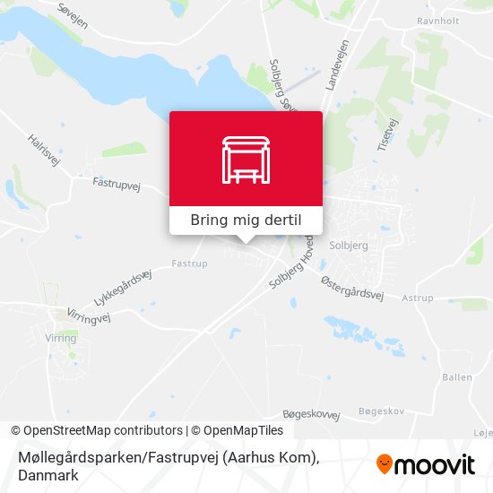 Møllegårdsparken / Fastrupvej (Aarhus Kom) kort