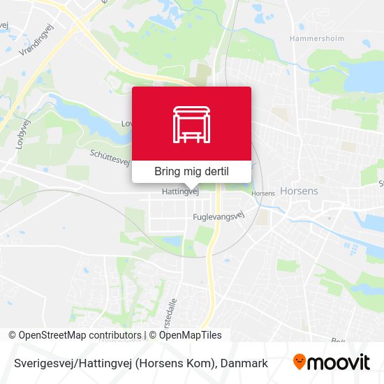 Sverigesvej / Hattingvej (Horsens Kom) kort