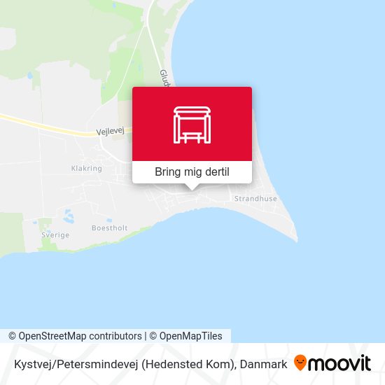 Kystvej / Petersmindevej (Hedensted Kom) kort