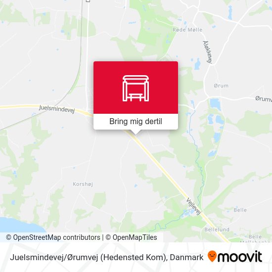 Juelsmindevej / Ørumvej (Hedensted Kom) kort