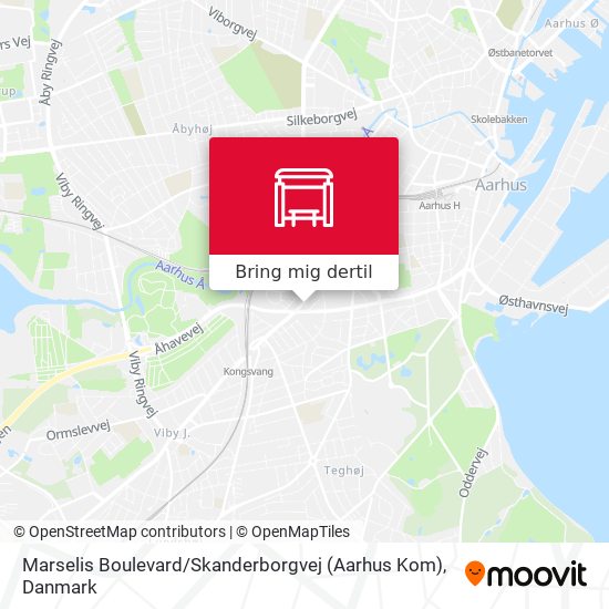 Marselis Boulevard / Skanderborgvej (Aarhus Kom) kort