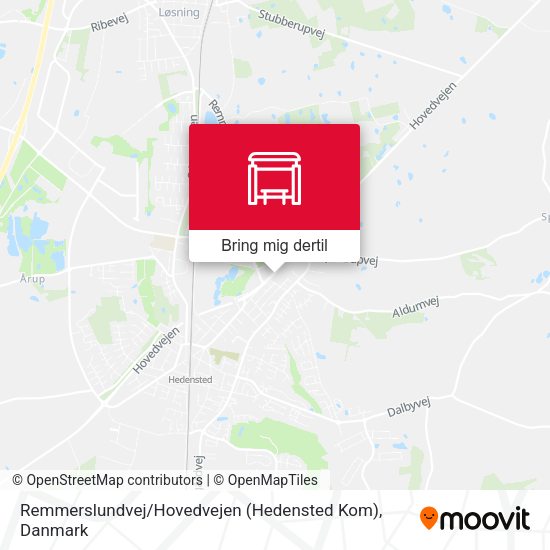 Remmerslundvej / Hovedvejen (Hedensted Kom) kort