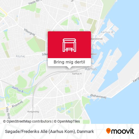 Søgade / Frederiks Allé (Aarhus Kom) kort