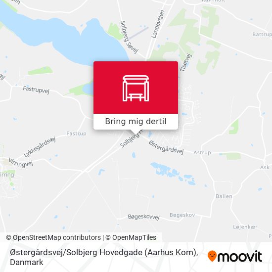 Østergårdsvej / Solbjerg Hovedgade (Aarhus Kom) kort