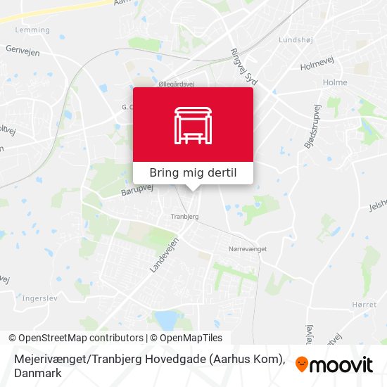 Mejerivænget / Tranbjerg Hovedgade (Aarhus Kom) kort