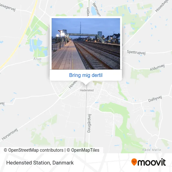 Hedensted Station kort