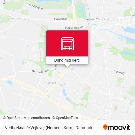 Vedbæksallé / Vejlevej (Horsens Kom) kort