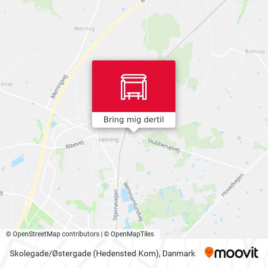 Skolegade / Østergade (Hedensted Kom) kort