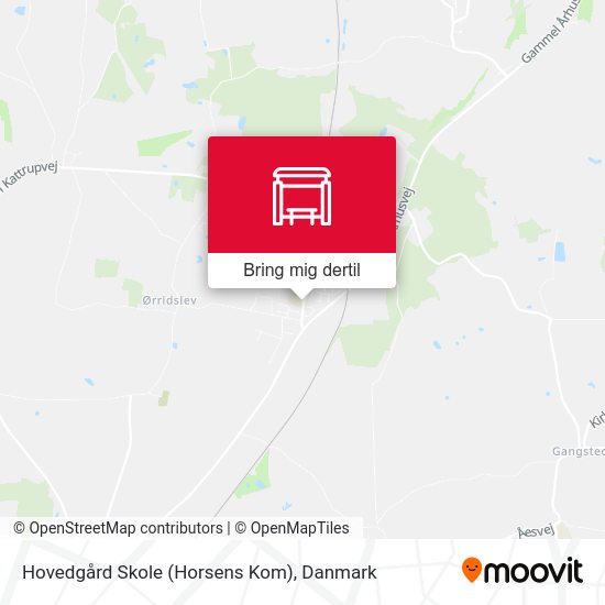 Hovedgård Skole (Horsens Kom) kort