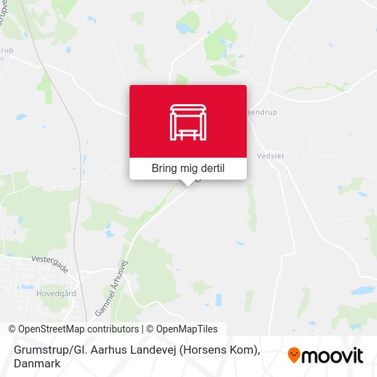 Grumstrup / Gl. Aarhus Landevej (Horsens Kom) kort