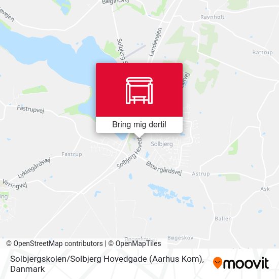 Solbjergskolen / Solbjerg Hovedgade (Aarhus Kom) kort