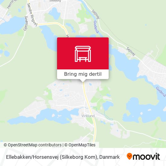 Ellebakken / Horsensvej (Silkeborg Kom) kort