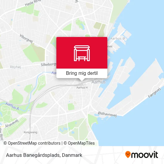Aarhus Banegårdsplads kort