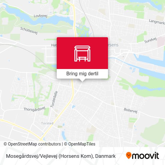 Mosegårdsvej / Vejlevej (Horsens Kom) kort