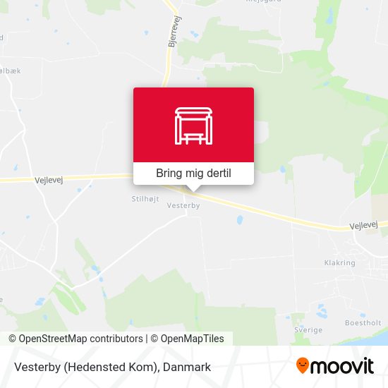 Vesterby (Hedensted Kom) kort