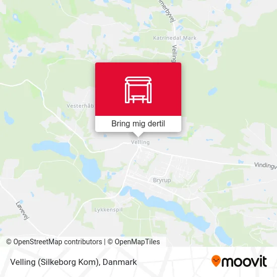 Velling (Silkeborg Kom) kort