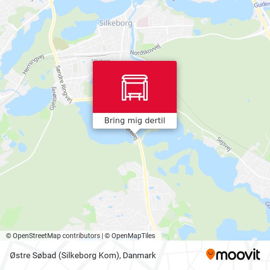 Østre Søbad (Silkeborg Kom) kort