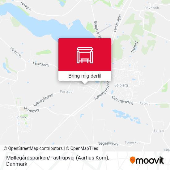 Møllegårdsparken / Fastrupvej (Aarhus Kom) kort