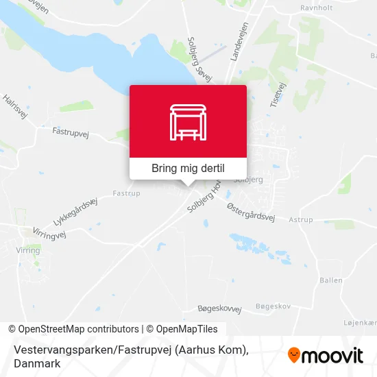 Vestervangsparken / Fastrupvej (Aarhus Kom) kort