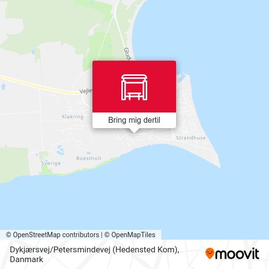 Dykjærsvej / Petersmindevej (Hedensted Kom) kort