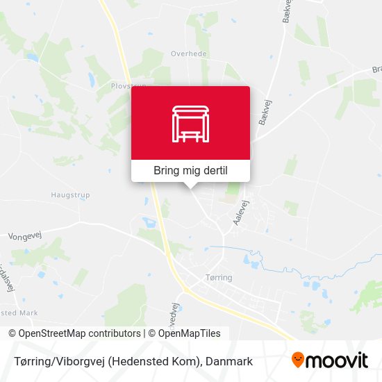 Tørring / Viborgvej (Hedensted Kom) kort