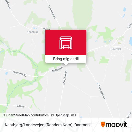 Kastbjerg / Landevejen (Randers Kom) kort