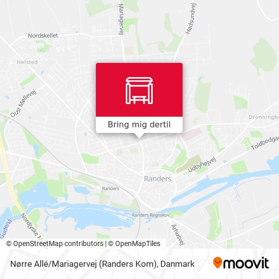 til Nørre Allé / Mariagervej (Randers Kom) i Danmark med Bus, Jernbane eller Bybane?