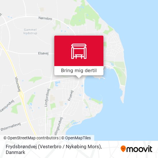 Frydsbrøndvej (Vesterbro / Nykøbing Mors) kort