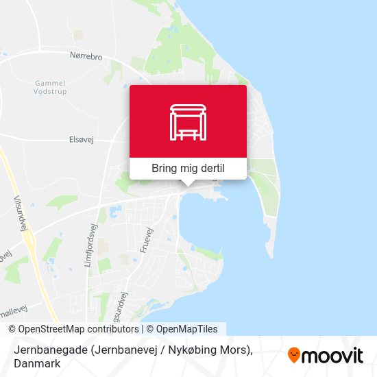 Jernbanegade (Jernbanevej / Nykøbing Mors) kort