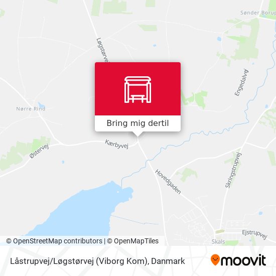 Låstrupvej / Løgstørvej (Viborg Kom) kort