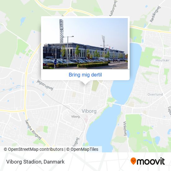 Viborg Stadion kort