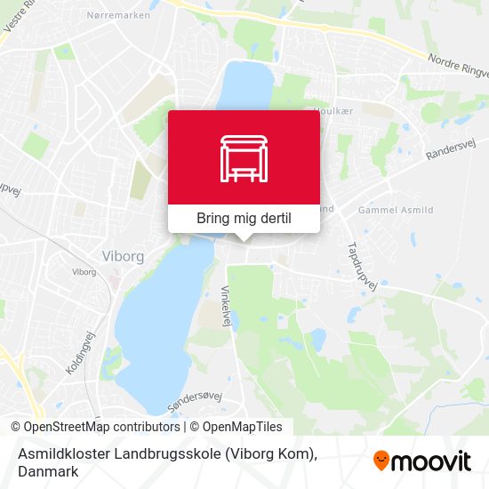 Asmildkloster Landbrugsskole (Viborg Kom) kort