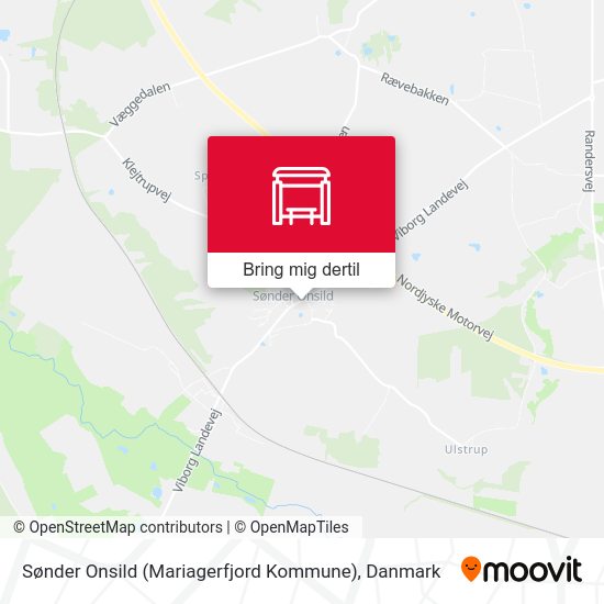 Sønder Onsild (Mariagerfjord Kommune) kort