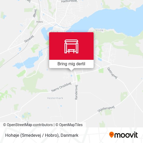 Hohøje (Smedevej / Hobro) kort