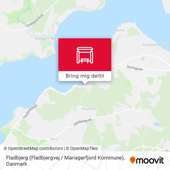 Fladbjerg (Fladbjergvej / Mariagerfjord Kommune) kort