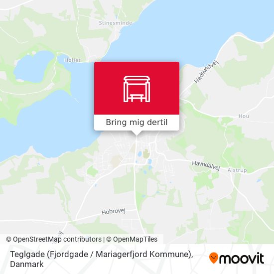 Teglgade (Fjordgade / Mariagerfjord Kommune) kort