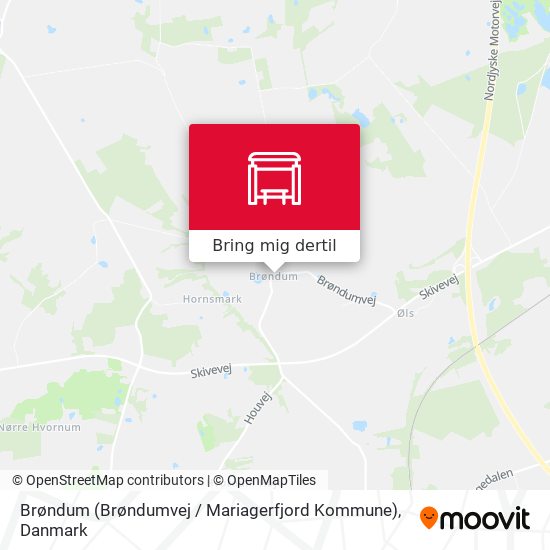 Brøndum (Brøndumvej / Mariagerfjord Kommune) kort