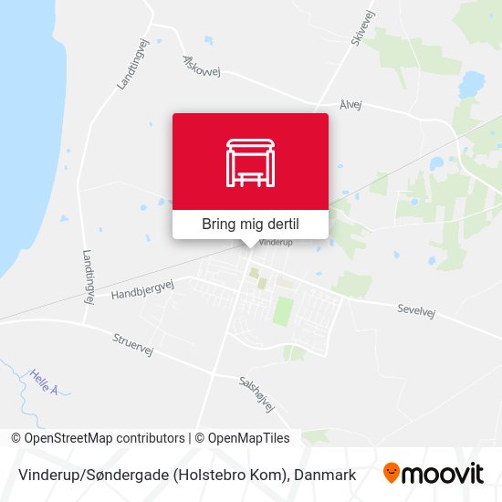 Vinderup / Søndergade (Holstebro Kom) kort