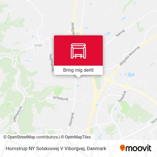 Hornstrup NY Solskovvej V Viborgvej kort