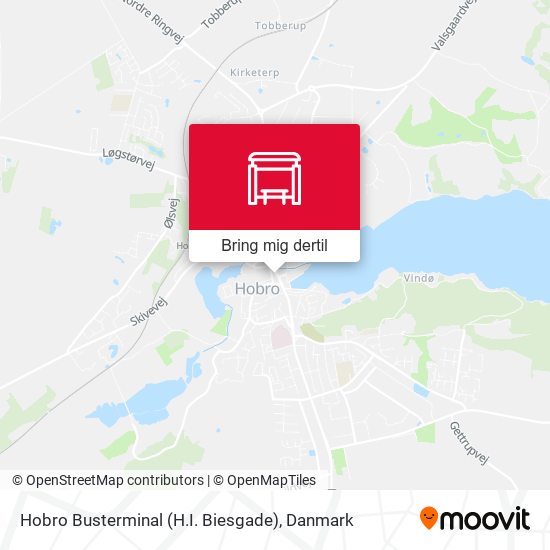 Hobro Busterminal (H.I. Biesgade) kort