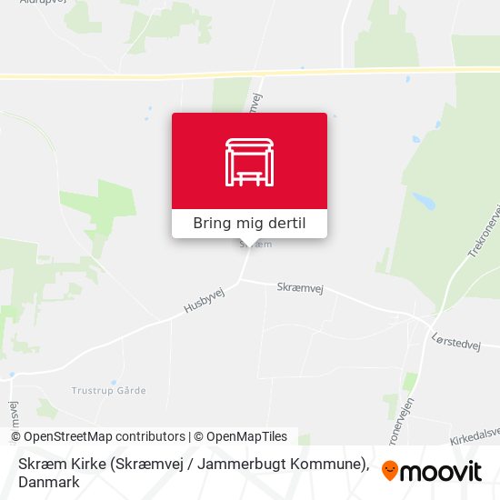 Skræm Kirke (Skræmvej / Jammerbugt Kommune) kort