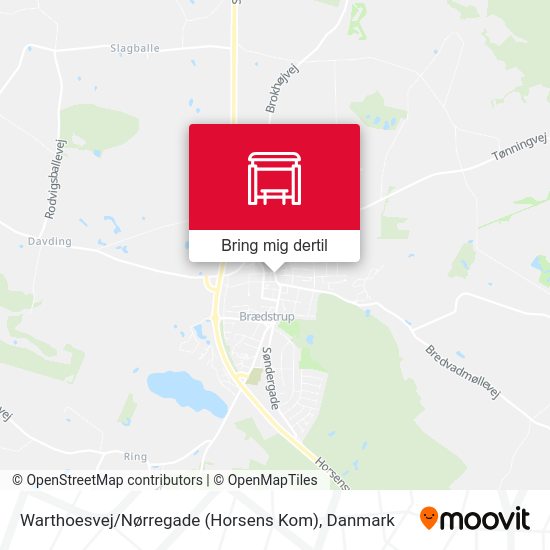 Warthoesvej / Nørregade (Horsens Kom) kort