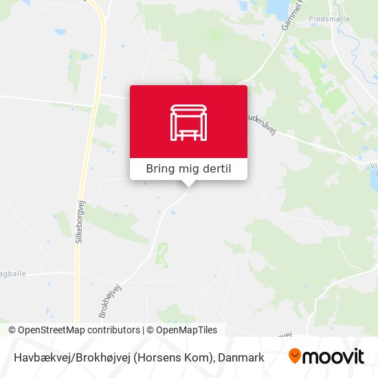 Havbækvej / Brokhøjvej (Horsens Kom) kort