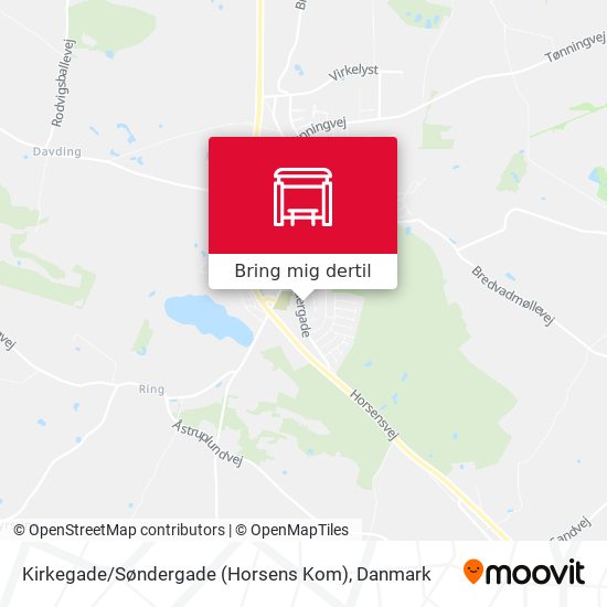 Kirkegade / Søndergade (Horsens Kom) kort