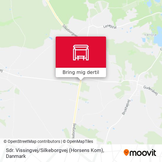 Sdr. Vissingvej / Silkeborgvej (Horsens Kom) kort