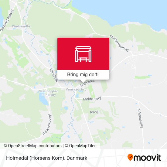Holmedal (Horsens Kom) kort